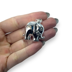 5941 Dije Elefante Inflado (3cm) Acero Blanco en internet