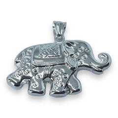 5943 Dije Elefante (4 cm) Acero Blanco - comprar online