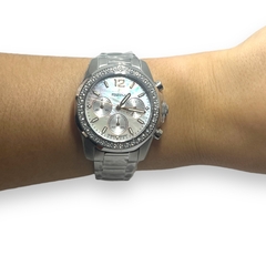 Reloj Festina Dama F20606.1 Cronografo - Cuadrante con Cubics Nacarado Acero Agente Oficial - comprar online