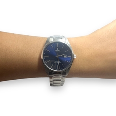 Reloj Festina F20511/3 Plateado Hombre - Fondo Azul - comprar online