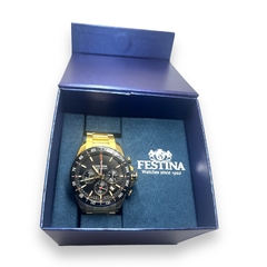 Reloj Festina Hombre F20634.5 Cronografo - Malla Dorada Agente Oficial - comprar online