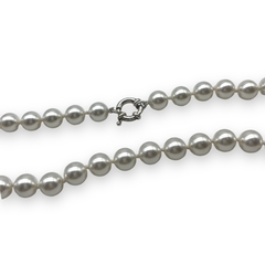 SW 155-45 CO-BL Collar Edición Limitada Perlas Blancas (45 cm) Plata Italiana en internet