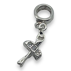 0.8 gr Dije Para Charm Bailarina Plata Italiana - comprar online