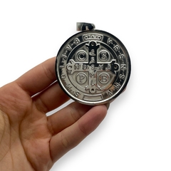 DI-RU 285 PLUS Dije Medalla Reversible San Benito (60 mm) Plata 925 - comprar online
