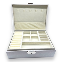 Estuche Premium Grande (23 x 19 cm) - Cuerina Blanca (X1 Unidad) - tienda online