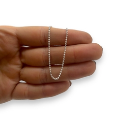 1.3 gr Pulsera Micro Bolitas Plata Italiana - comprar online