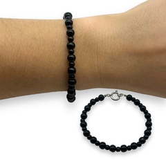 VOL-SIN Pulsera Perlas Negras Degrade Acero Quirúrgico - comprar online