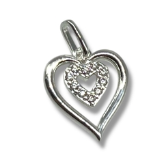 1 gr Dije Corazon (14mm) Plata 925