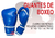 guante de boxeo azul