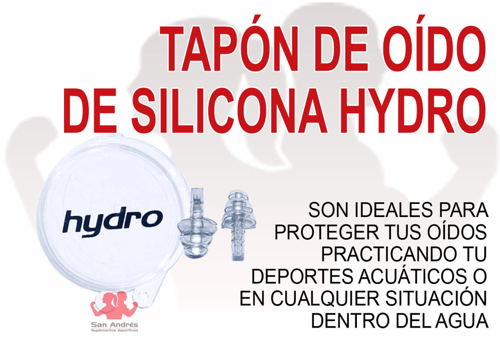 Tapones Natacion Oido Silicona Hydro