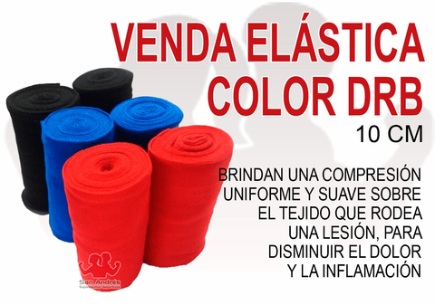 Venda Elástica Color 10cm - DRB