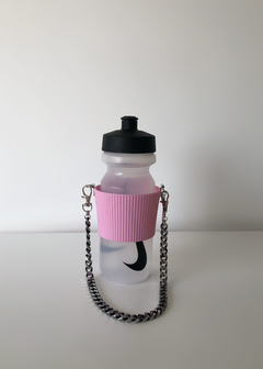 Cup Holder Pink & Silver (vaso + porta vaso con cadena) - comprar online