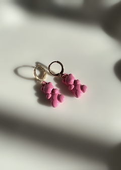Pink Gummy Bear Earring (x par)
