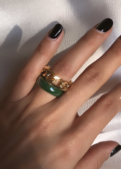 Pretty Please Vidrio & Juicy Ring dorado (2 anillos) en internet