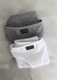 Set #3 Grey + White. Basic panties - comprar online