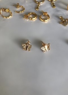 Aritos Gold Butterfly - tienda online