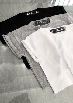 Pack x 3 Oversized Corta | negro, gris claro y blanco