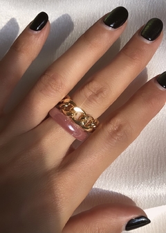 Pretty Please Vidrio & Juicy Ring dorado (2 anillos) - comprar online