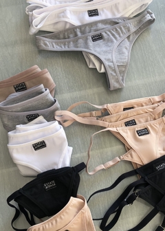 Set #1 Nude + Grey. Basic panties - comprar online