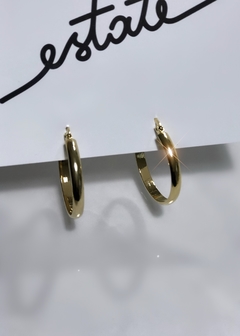 Minimal Gold Hoops M - comprar online