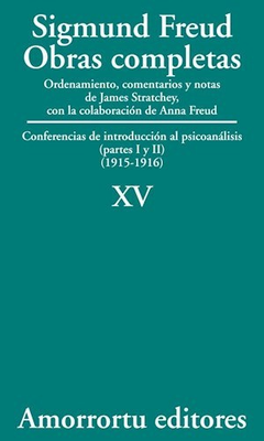 S.FREUD XV OBRAS COMPLETAS.FREUD, SIGMUND