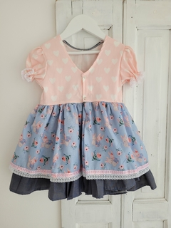 Vestido conejitos - 4 a 5 años - tienda online