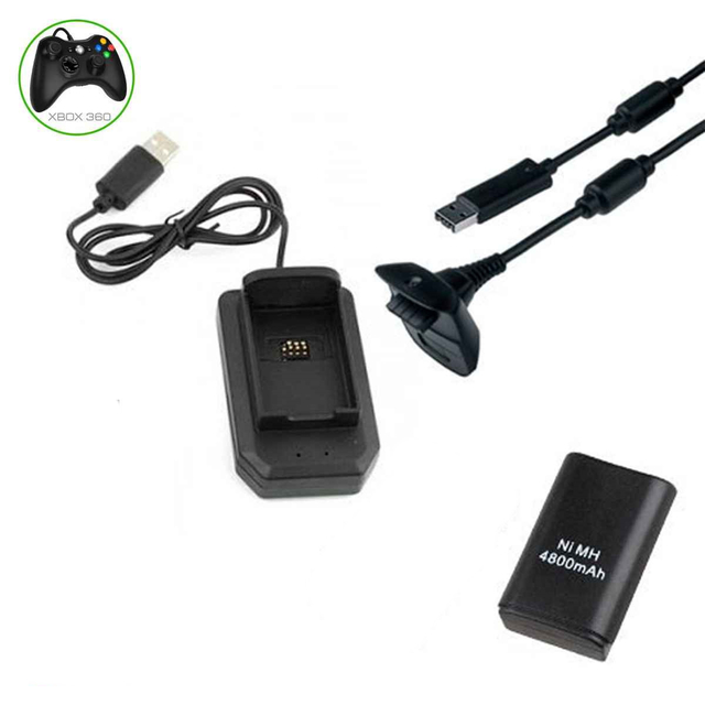 Bateria + Cable Carga Xbox 360 - VideoJuegosOmega
