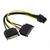 Cable Adaptador Mineria 2 Sata a 6 pines Pci E