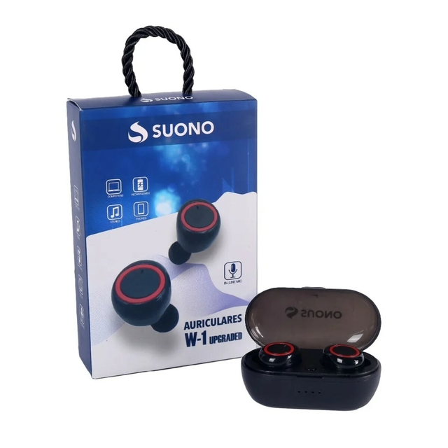 Auricular Bluetooth Inalambrico Stereo Color Negro - Global Electronics  (caja X 100)