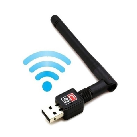Tarjeta de red Mini USB, adaptador WiFi de 150Mbps, 2dBi, antena