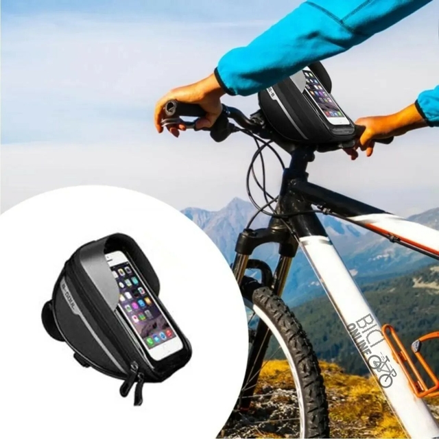 Bolso Alforja Bicicleta Porta Celular Gps Tactil Impermeable