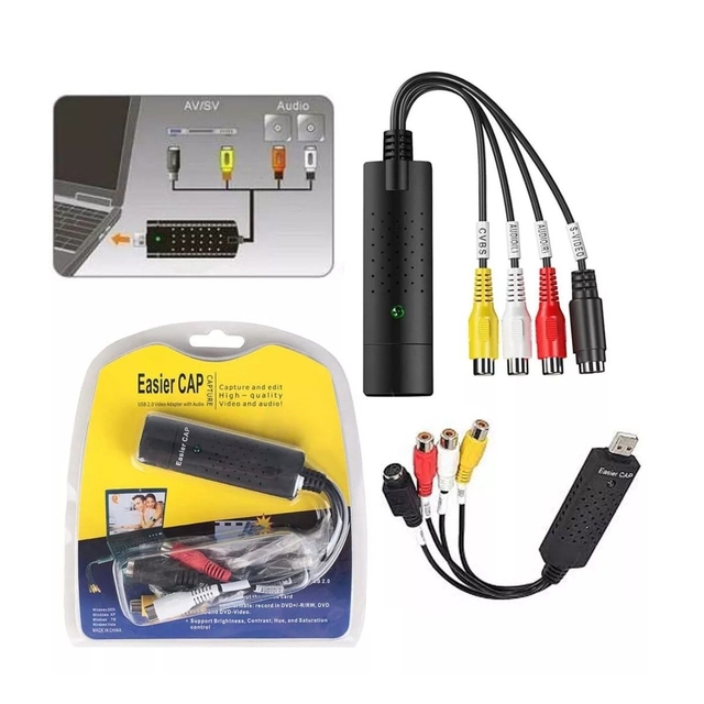 Capturadora Video Usb Easier Cap Externa Vhs A Dvd