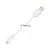 Cable Usb Tipo C 3 Metros Carga 2a Type C Blanco - comprar online