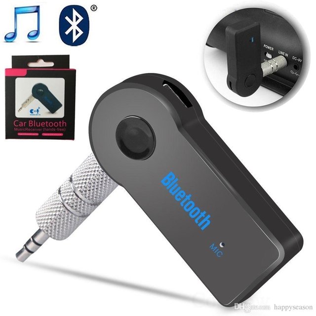  Receptor Bluetooth para transmisión de música, mini adaptador  de audio Bluetooth para automóvil, batería de 8 horas de duración,  micrófono integrado, llamadas manos libres, para automóvil, estéreo  doméstico, auriculares, altavoces compatible