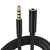 Cable Extensor Trrs Audio Stereo Mini Plug 3,5mm Mic Y Audio - 1,5 mts