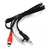 Cable Adaptador Audio Mini Plug 3,5mm M A 2 Rca De 3mts en internet