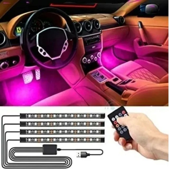 Tiras Luz LED Para Auto Coche Carro Tira De Luces Decorate Con