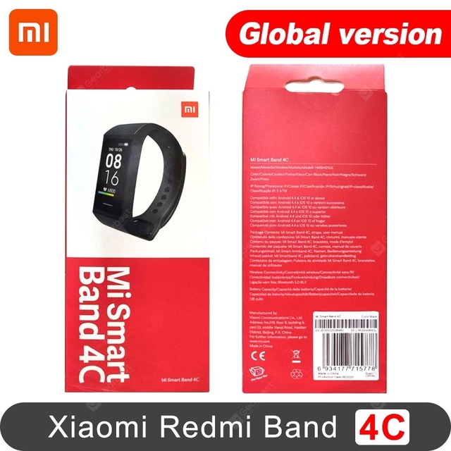 Xiaomi Mi Smart Band 4c Negro Grafito Pantalla Reloj Inteligente