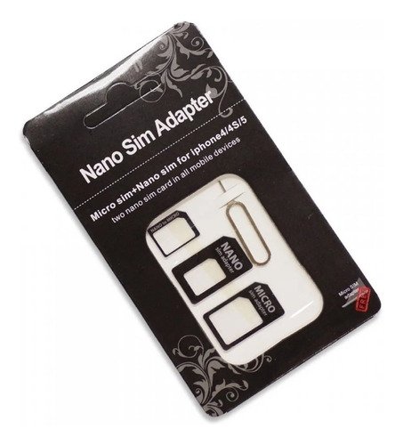 Adaptador 3 en 1, Convertidor Sim Estándar, Nano Sim, Micro Sim, Accesorio  de Teléfono Móvil, Incluye Pin Eyector
