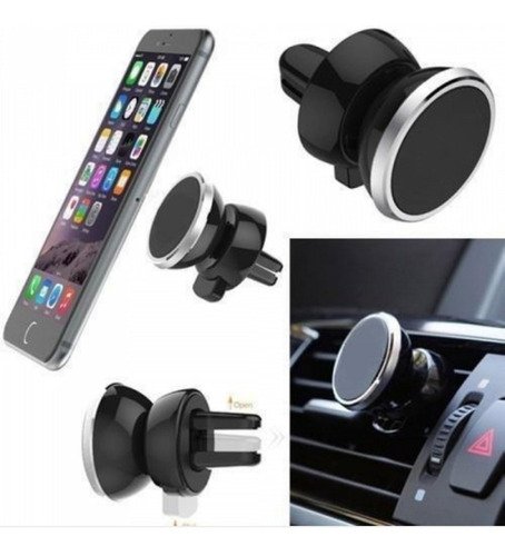 Hossom Soporte Magnético para Teléfono Móvil para Coche, 2 Piezas Soporte  Movil Coche, Iman Coche Móvil, 360°Rotación Soporte Imán Magnetico para