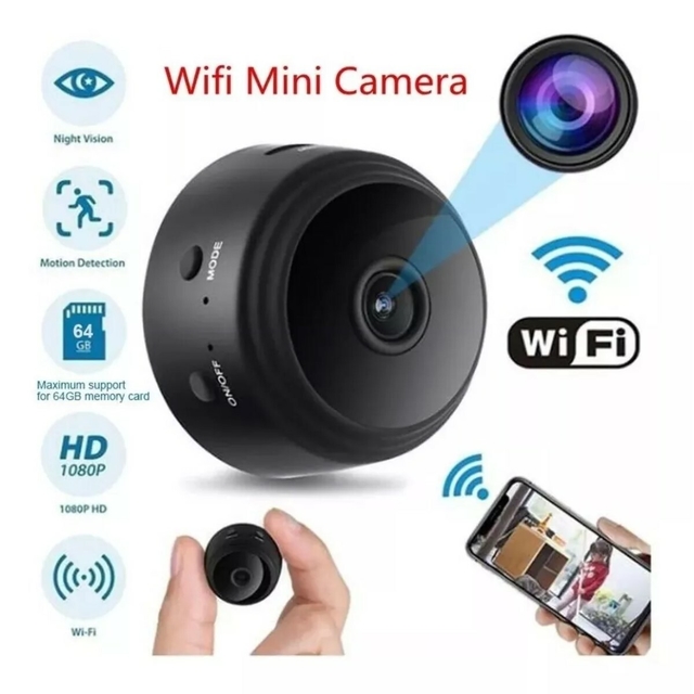 Mini Camara Seguridad HD tipo cámara Espía Vigilancia IP Sensor