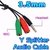 Cable Mini Plug 3,5mm A Mic Y Auric + Microfono Corbatero - tienda online