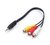 Cable Mini Plug 3.5mm Trrs A 3 Rca Hembra Audio Video Ht - TecnoEshop CBA