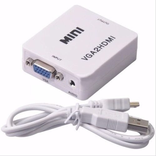 Adaptador Vga A Hdmi + Audio, Convertidor Para Pc Y Portátil