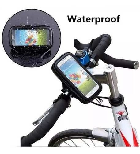 Soporte impermeable para teléfono celular de motocicleta, soporte para  teléfono inteligente, navegación GPS, revisión de bicicleta eléctrica,  soporte