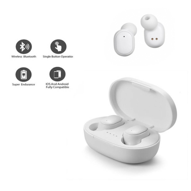 Auriculares Bluetooth In ear Inal mbricos A6s Negro Base Car