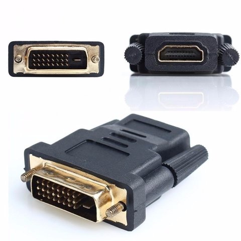 Conector Adaptador DVI-D 24+1 Macho a HDMI Hembra - Cyan Technologies