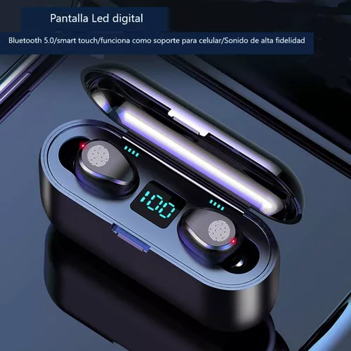 Audífonos f9 tws bluetooth 5.0 manos libres con cargador shop