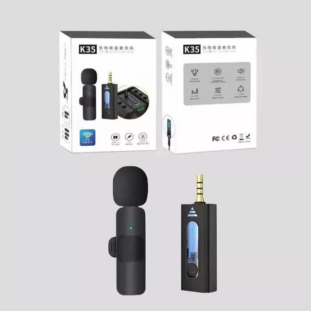 Microfono Corbatero Inalambrico 3.5m Aux Celular Pc Parlante