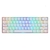 Teclado Gamer Bluetooth Redragon Draconic K530 White 60% Qwerty Outemu